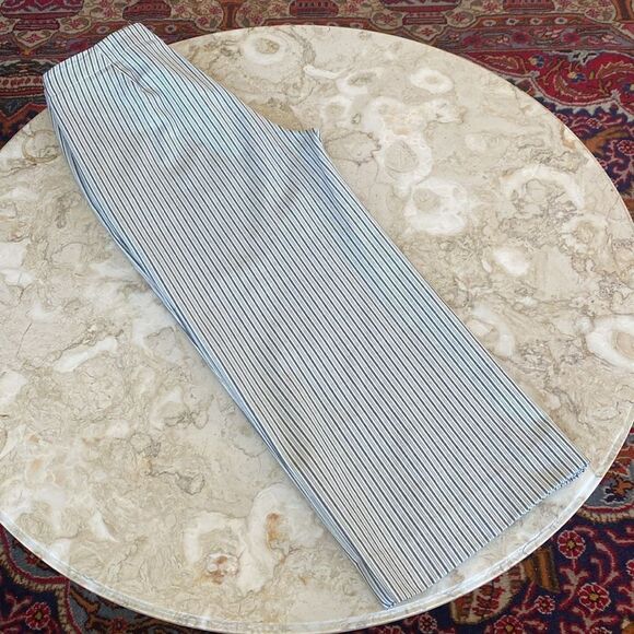 Banana Republic Sailor Style Wide Leg Striped Crop Pants - Picture 13 of 15